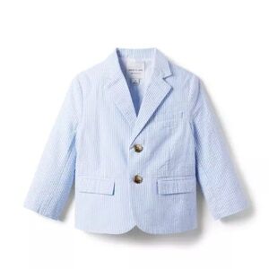 Janie and Jack-  Striped Seersucker Blazer, 12-18M